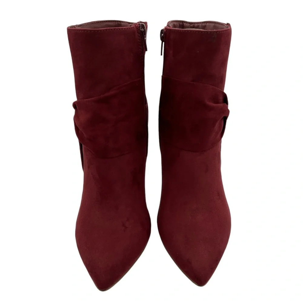 JustFab Karolina Faux‎ Suede Ankle Booties NWOT (9)